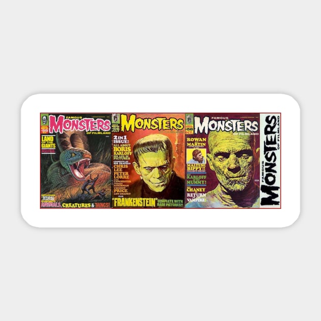 Classic Famous Monsters of Filmland Series 14 Sticker by Starbase79